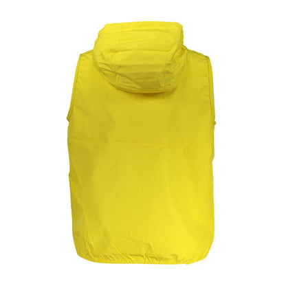 Yellow Polyester Men Jacket