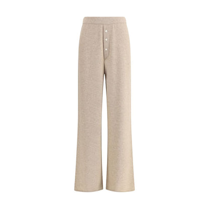 Beige Cashmere Casual Pants