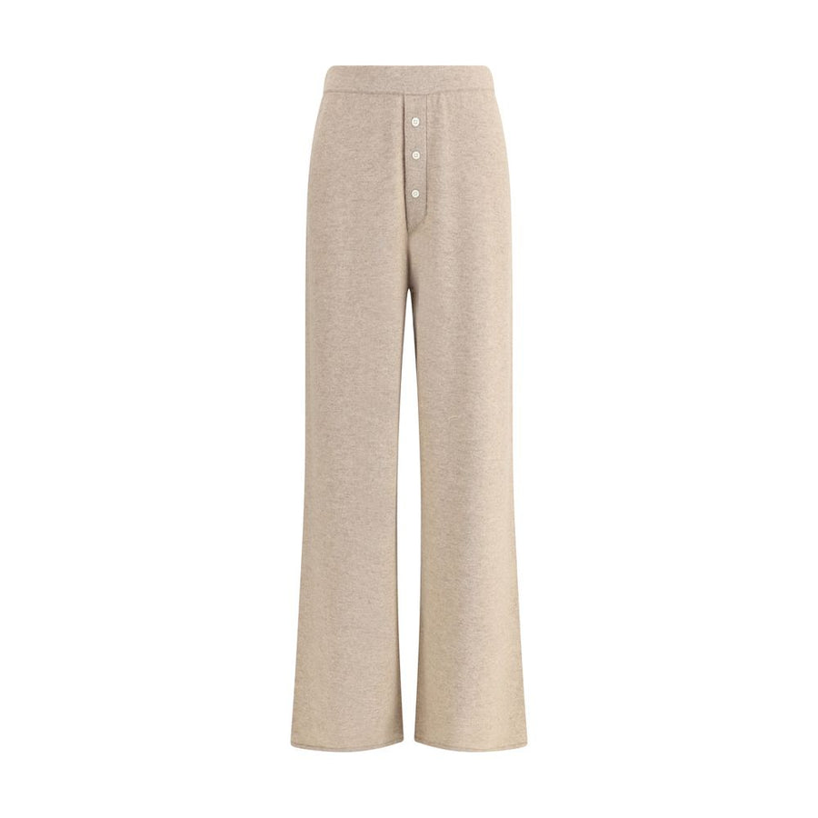 Beige Cashmere Casual Pants
