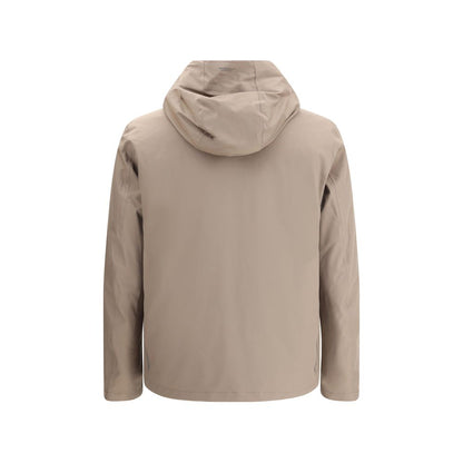 Beige Polyester Shell Jacket
