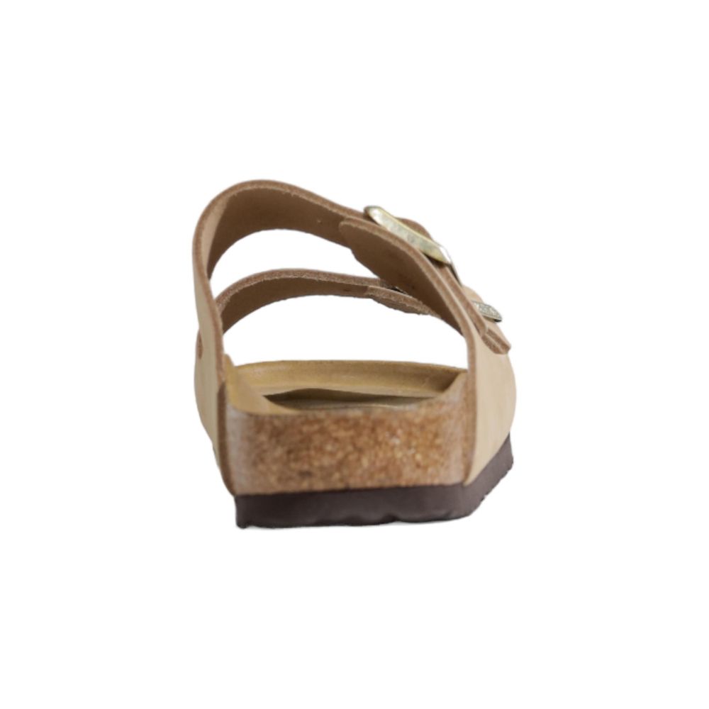 Beige Nubuc Leather Slippers