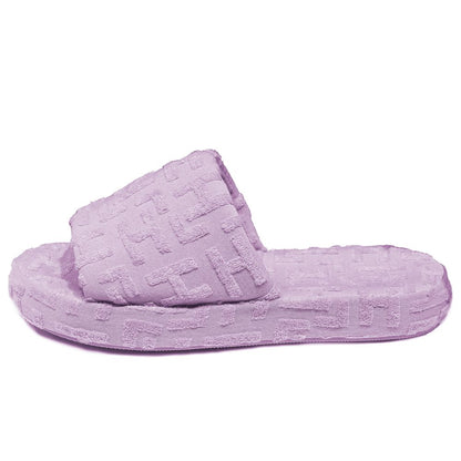Purple Cotton Women Slipper