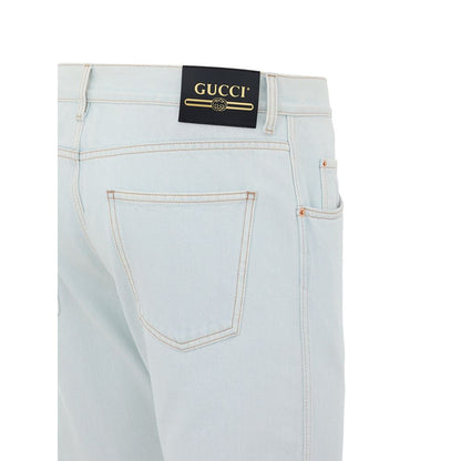 Blue Cotton Relaxed Fit Jeans
