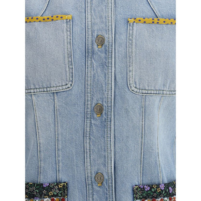 Light Blue Cotton Denim Jacket