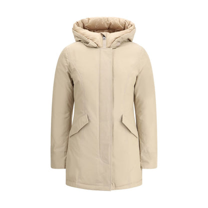 Beige Cotton Parka