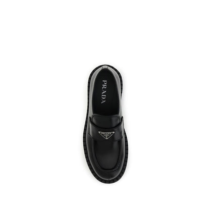 Black Calf Leather Bos Taurus Slip-On Loafers