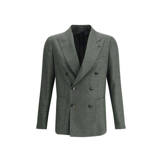 Green Fleece Wool Blazer