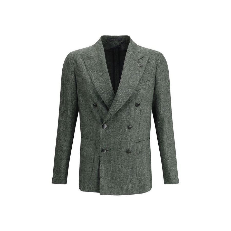 Green Fleece Wool Blazer