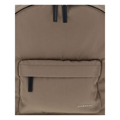 Brown Polyamide Backpack