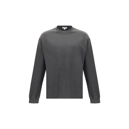 Gray Cotton Long Sleeve T-Shirt
