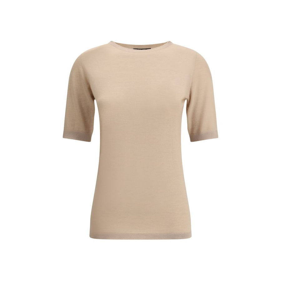 Beige Cashmere T-Shirt