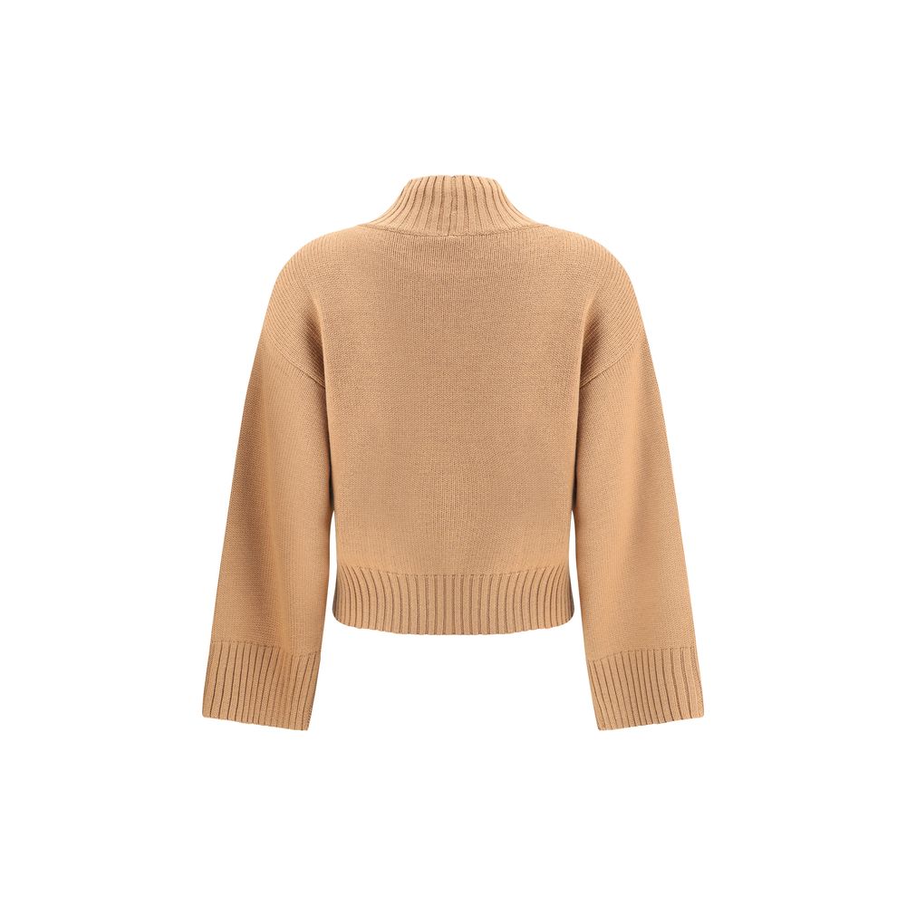 Beige Fleece Wool Sweatshirt