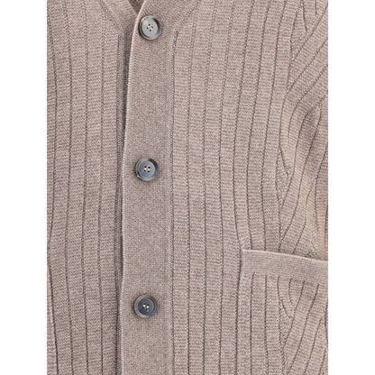 Brown Wool Cardigan