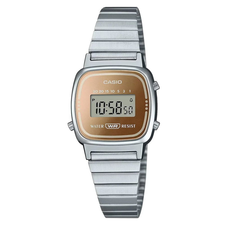Gray Stainless Steel Digital Watch