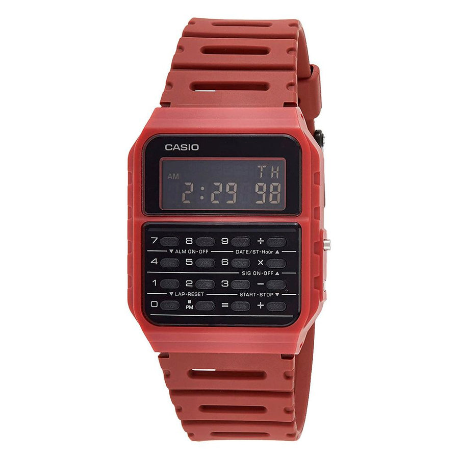 Red Resin Digital Watch