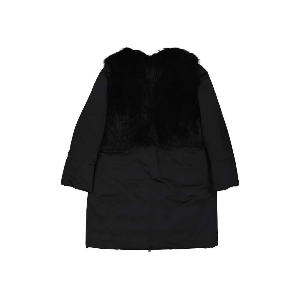 Black Polyester Coat