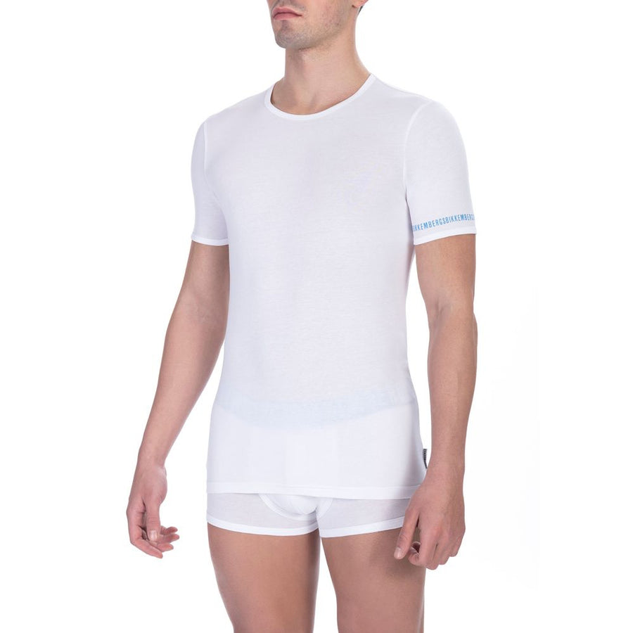 White Cotton Men T-Shirt Twin Pack