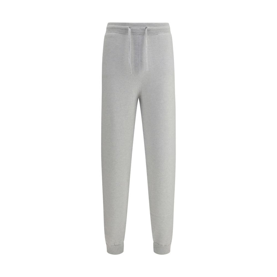 Gray Elastane Casual Pants