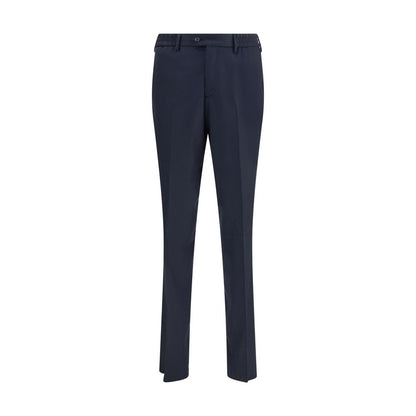 Blue Fleece Wool Chino Pants