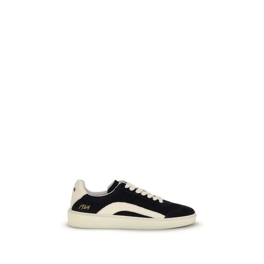 Black Calf Leather Bos Taurus Low Top Sneakers