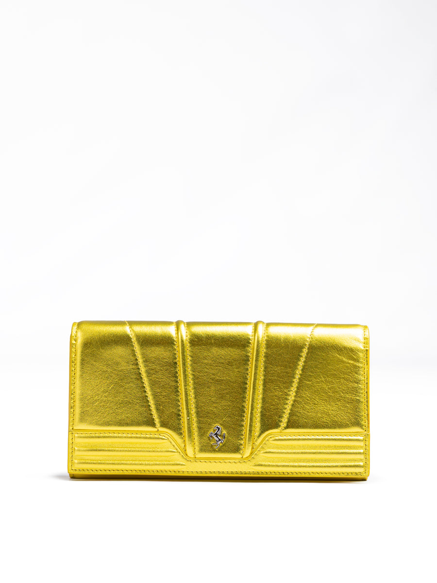 Metal Yellow GT patent leather purse