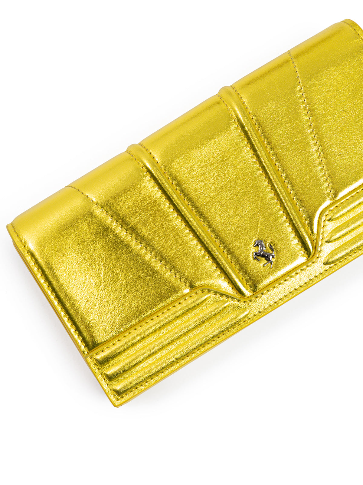 Metal Yellow GT patent leather purse