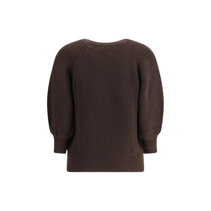 Brown Merino Wool Sweatshirt