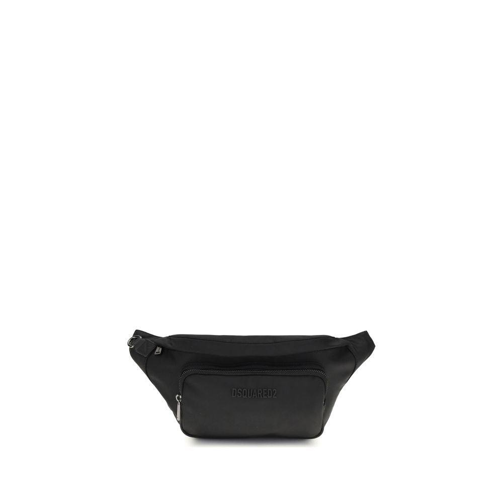 Black Polyamide Shoulder Bag