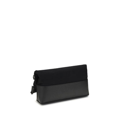 Black Cotton Shoulder Bag