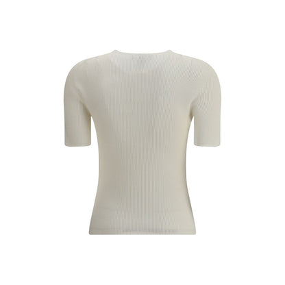 White Silk T-Shirt