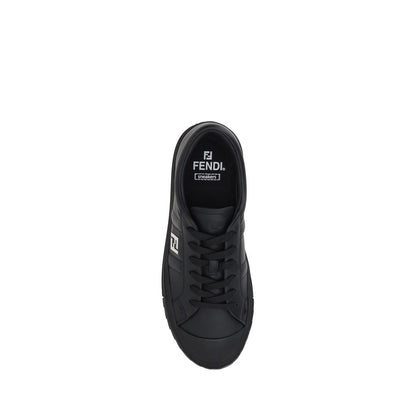 Black Calf Leather Bos Taurus Athletic Sneakers