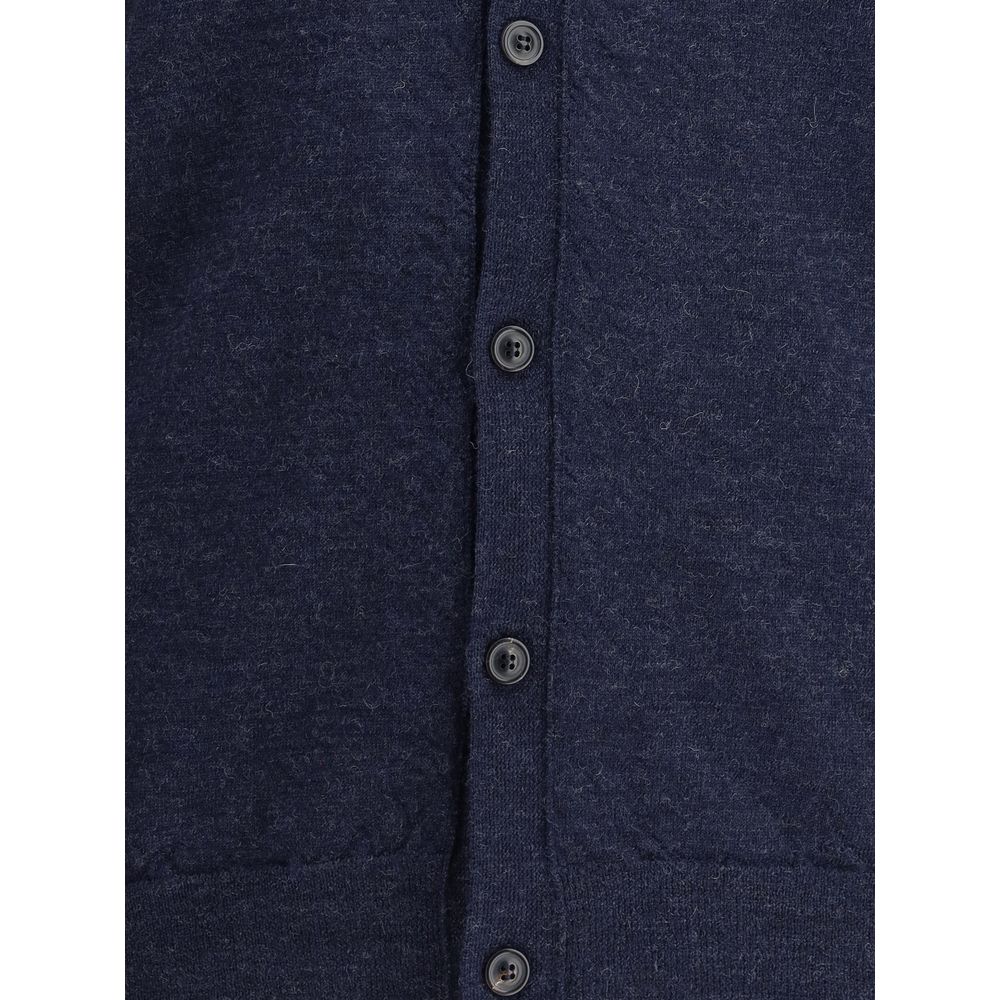 Blue Wool Cardigan