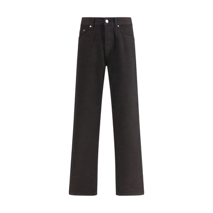 Black Cotton Relaxed Fit Jeans