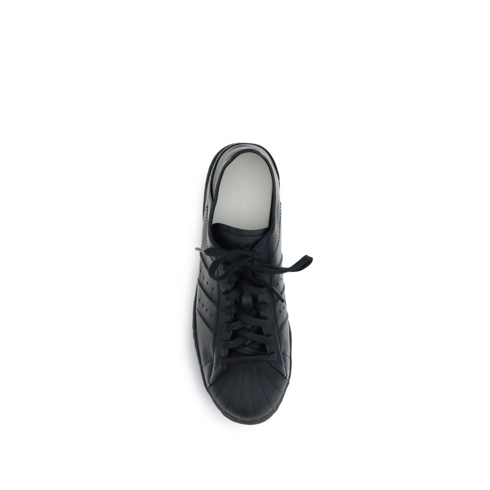 Black Calf Leather Bos Taurus Sneakers