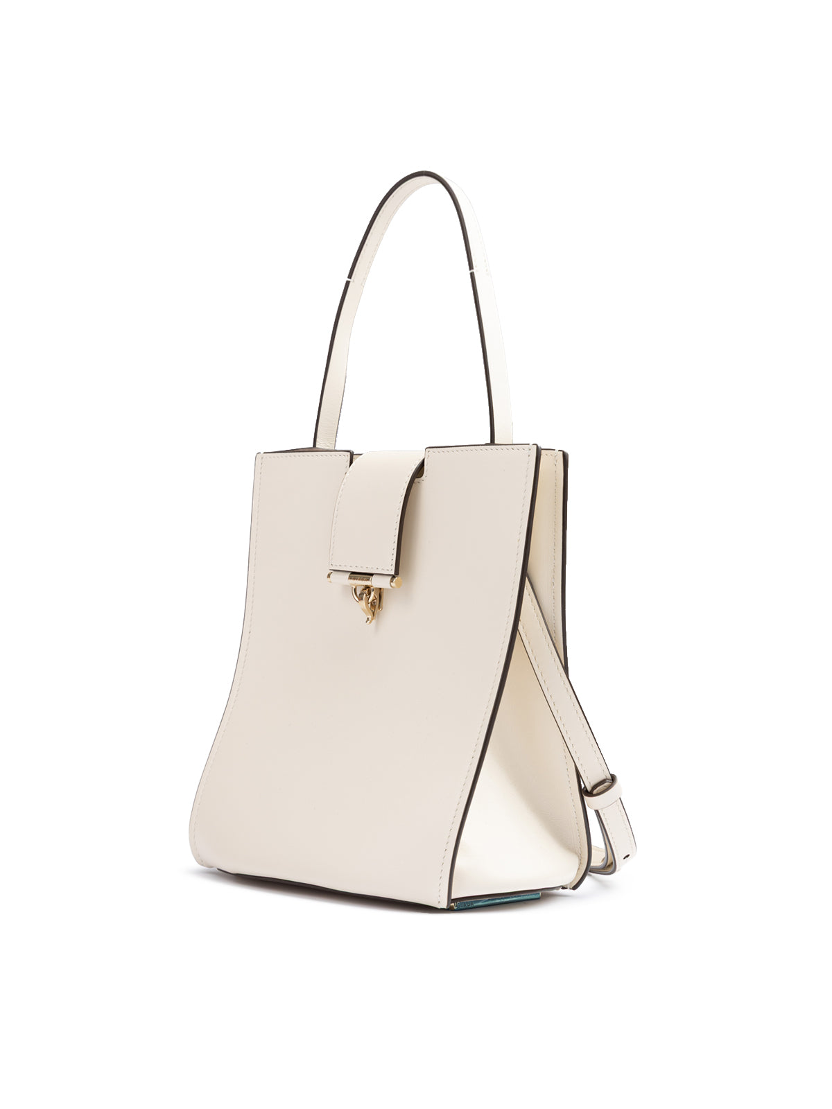 White Leather Shoulder Bag
