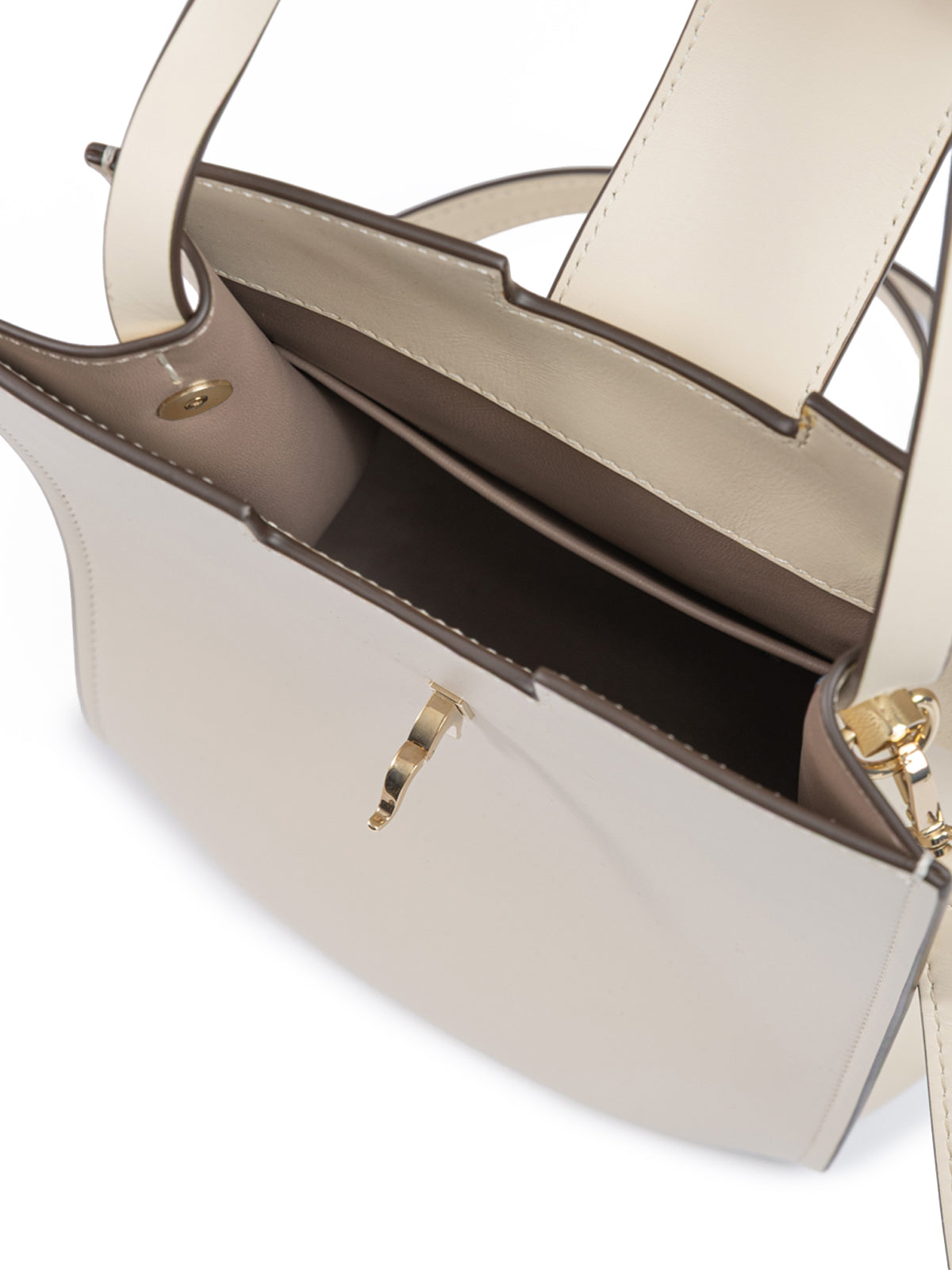 White Leather Shoulder Bag