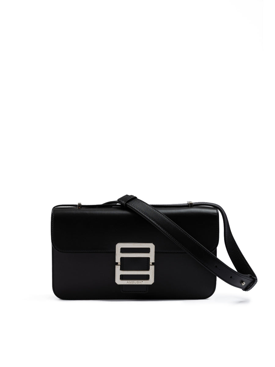 Black Leather Crossbody Bag