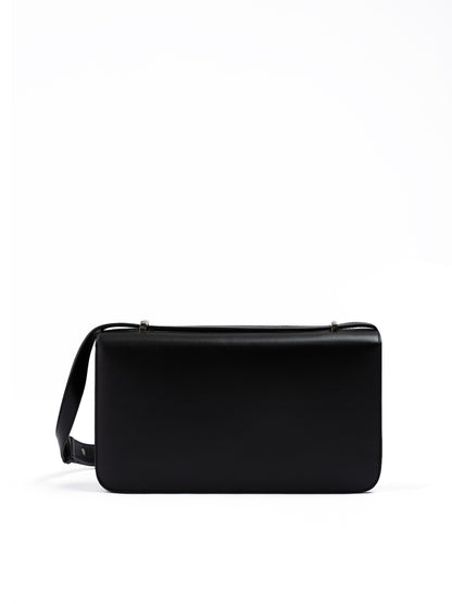 Black Leather Crossbody Bag