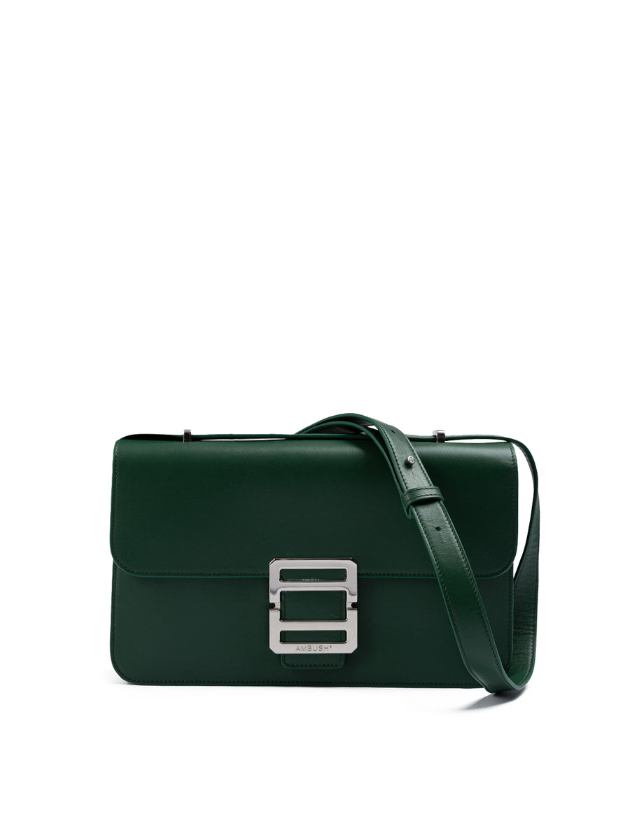 Green Leather Crossbody Bag