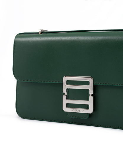 Green Leather Crossbody Bag