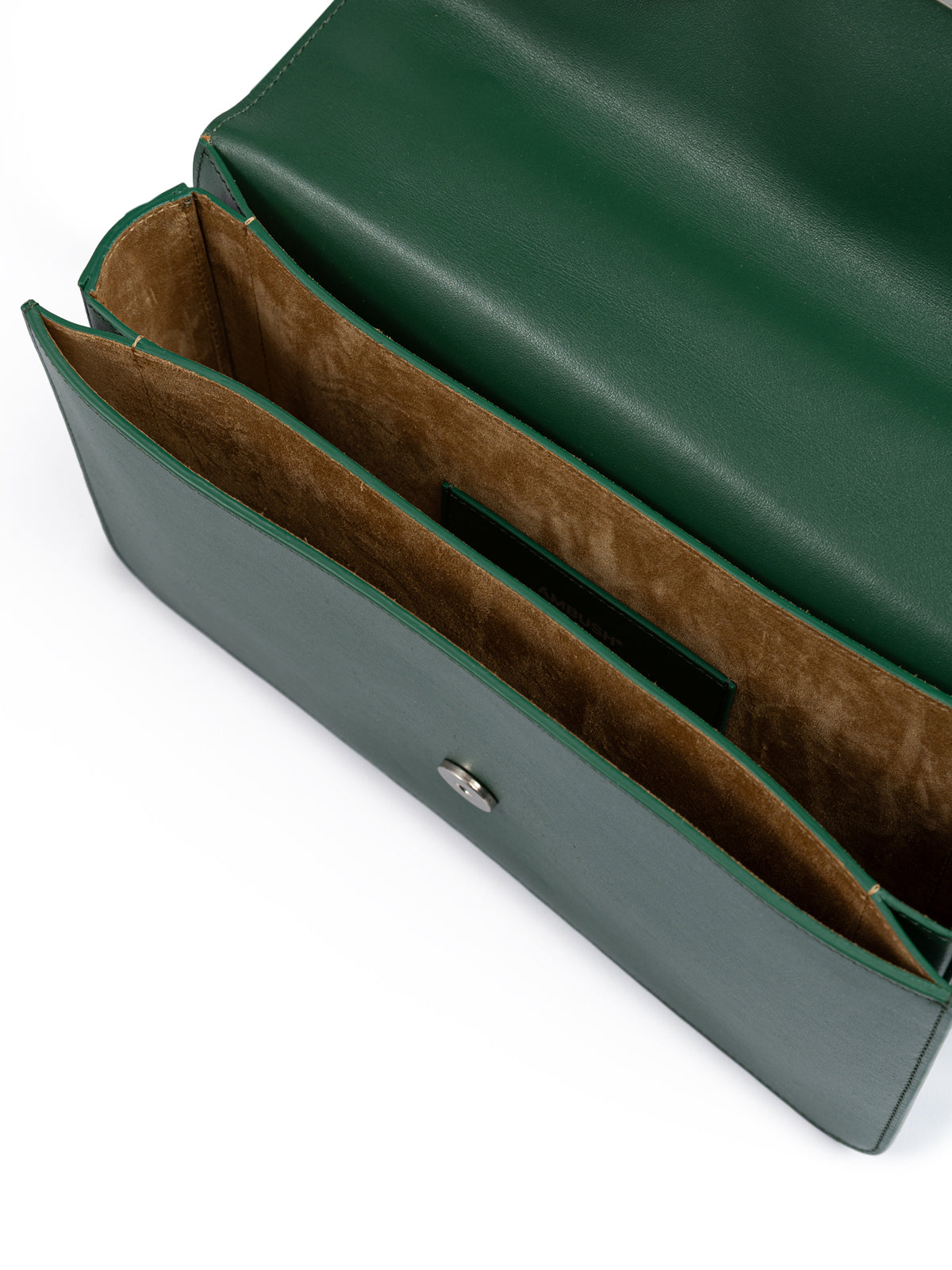 Green Leather Crossbody Bag