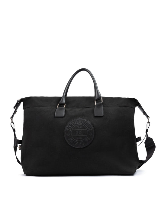 Black Fabric Weekend Travel Bag