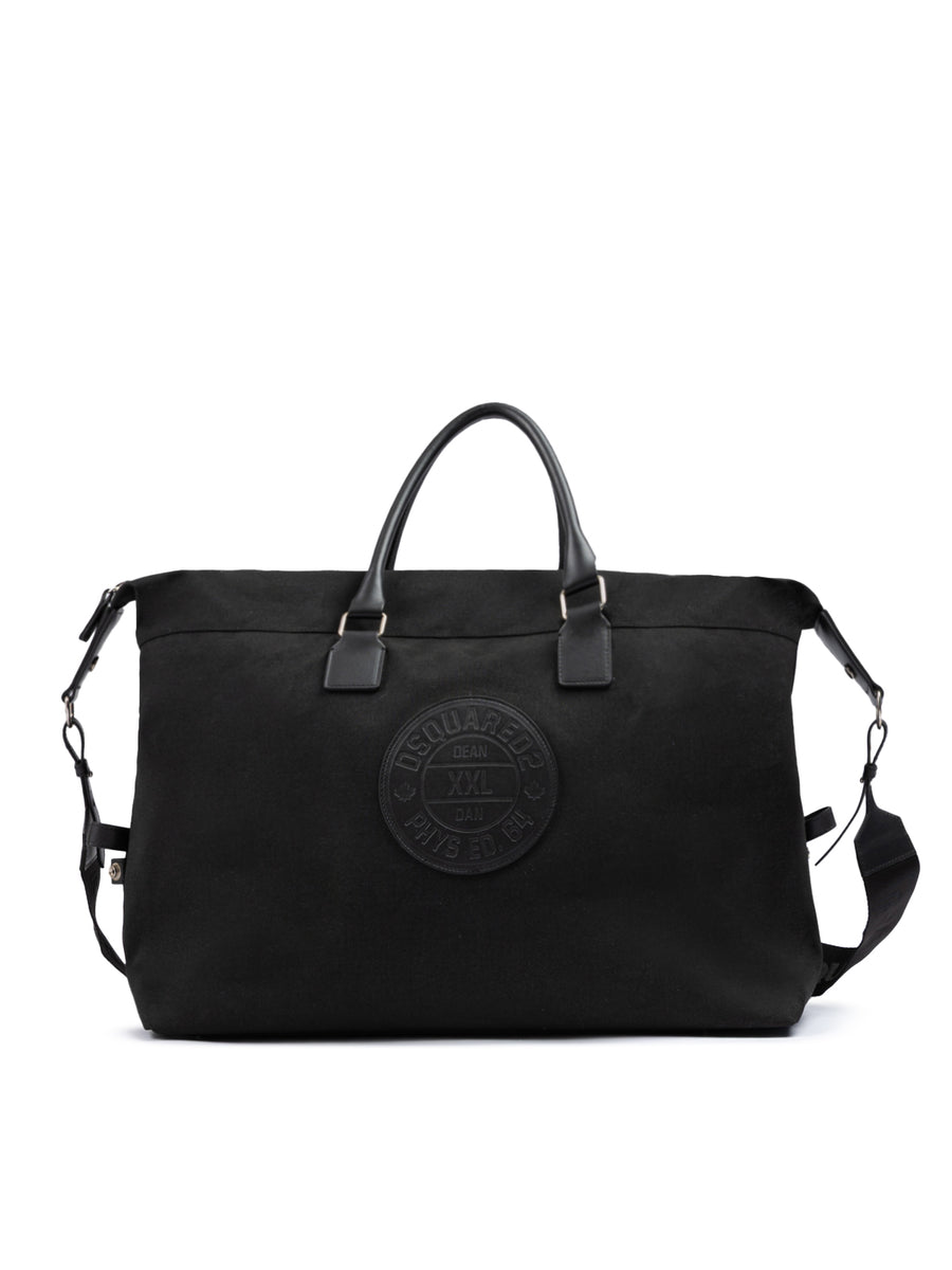 Black Fabric Weekend Travel Bag