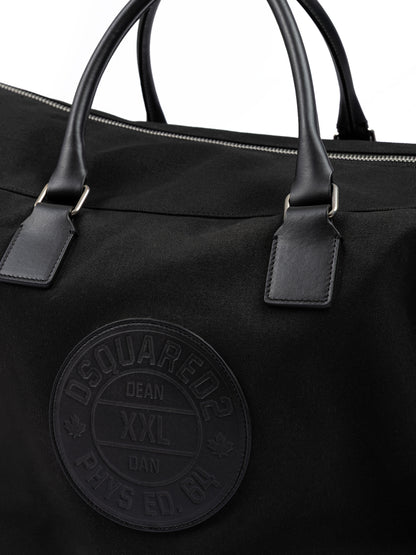 Black Fabric Weekend Travel Bag