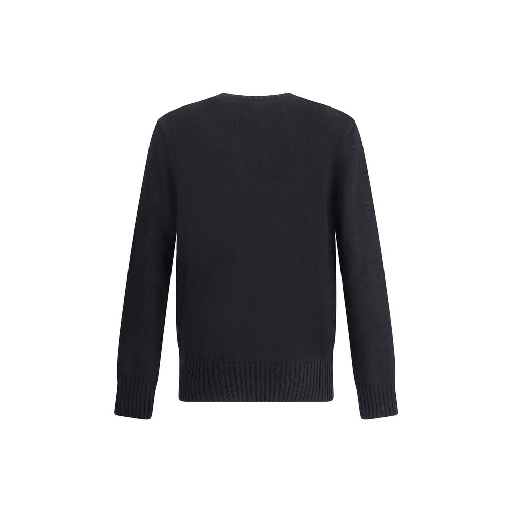 Black Cotton Sweatshirt