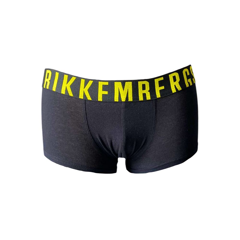 Black Cotton Men Boxer Underwear