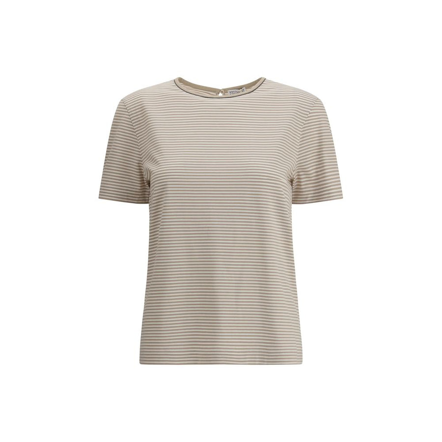 Beige Cotton T-Shirt