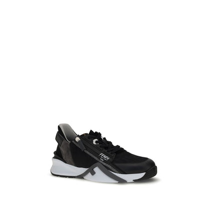 Gray Calf Leather Bos Taurus Athletic Sneakers