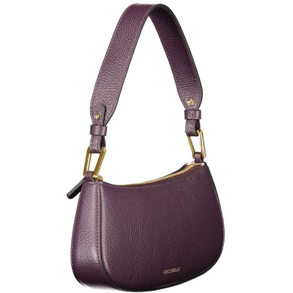 Purple Leather Women Handbag