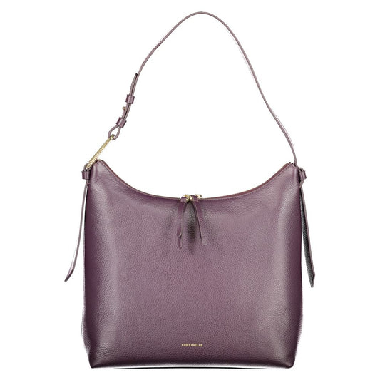 Purple Leather Women Handbag